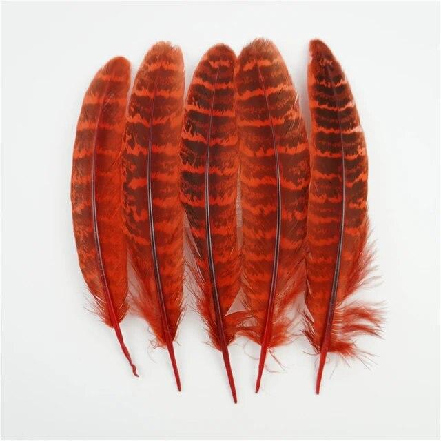 10-15cm Female Pheasant Feathers Jewelry Creation Colored Handicraft Accessories Natural Plumas DIY Holiday Decorations