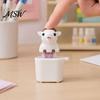 Sheep Finger Clicker 1/2Pcs Goat Keyboard Fidget Toy with Sound, Rechargeable Toys Toy, Animal Push Button Decompression Keychain for Anxiety