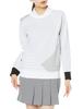 Admiral Golf ADLA277 Women's Performance Geometric Crew Knit Sweater, White, Size LL