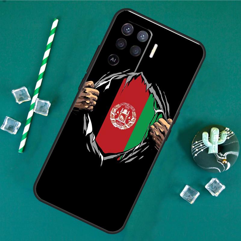 Чехол с флагом Афганистана для Oppo A60 A40 A80 A16 A76 A96 A18 A38 A58 A78 A98 A91 A15 A17 A74 A94 A54 A57S