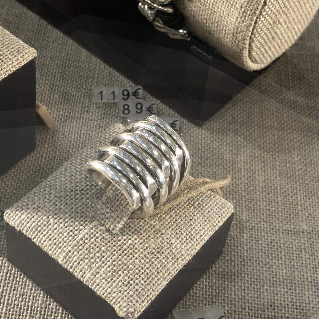 Кольцо в стиле ар-деко с геометрическим дизайном, нишевое, многослойное, витое, женское, простое, текстурированное, на палец, для пары, на указательный палец