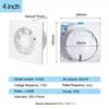 4/6 Inch Exhaust Fan Energy-saving Wall Mounted Vent Fan Anti-Mosquito Design Ventilator Extractor Fan for Bathroom Kitchen