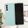 Модные Мягкие Матовые Силиконовые Защитные Чехлы для Samsung Galaxy Z Fold 7 6 5 4 3 5G Противоударные с Ощущением Кожи Однотонный Чехол