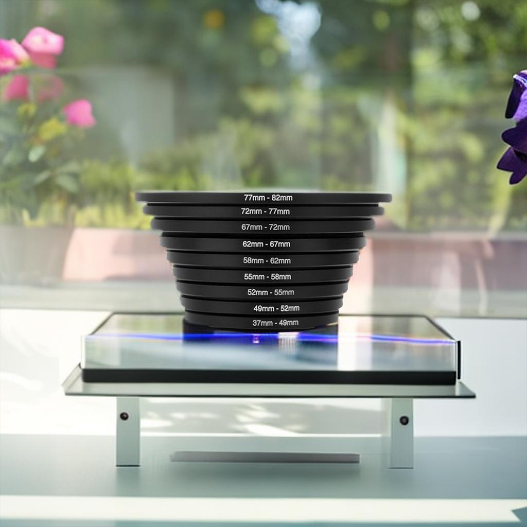 18pcs Camera Lens Filter Step Up & Down Ring Adapter Metal Filter Adapter Ring For All Camera DSLR 37-82 82-37mm Mount