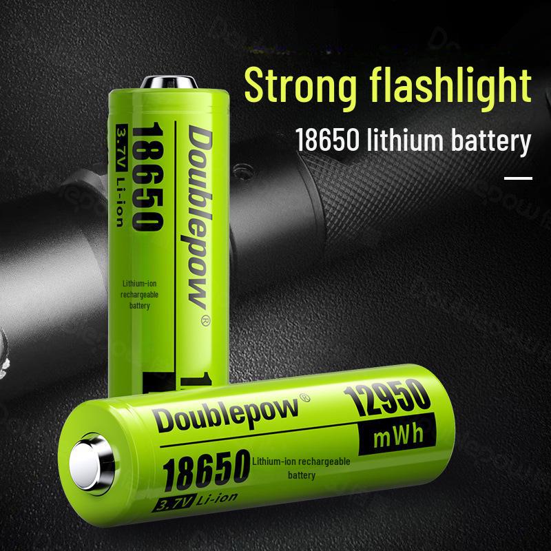 High-Capacity 12950mWh 3.7V 18650 Lithium Battery for Flashlights & Portable Fans