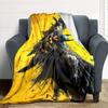 1pc Batman Hero Flannel Throw Blanket Lightweight Soft Warm All Season Blanket for Sofa, Bed, Travel, Camping L1024219