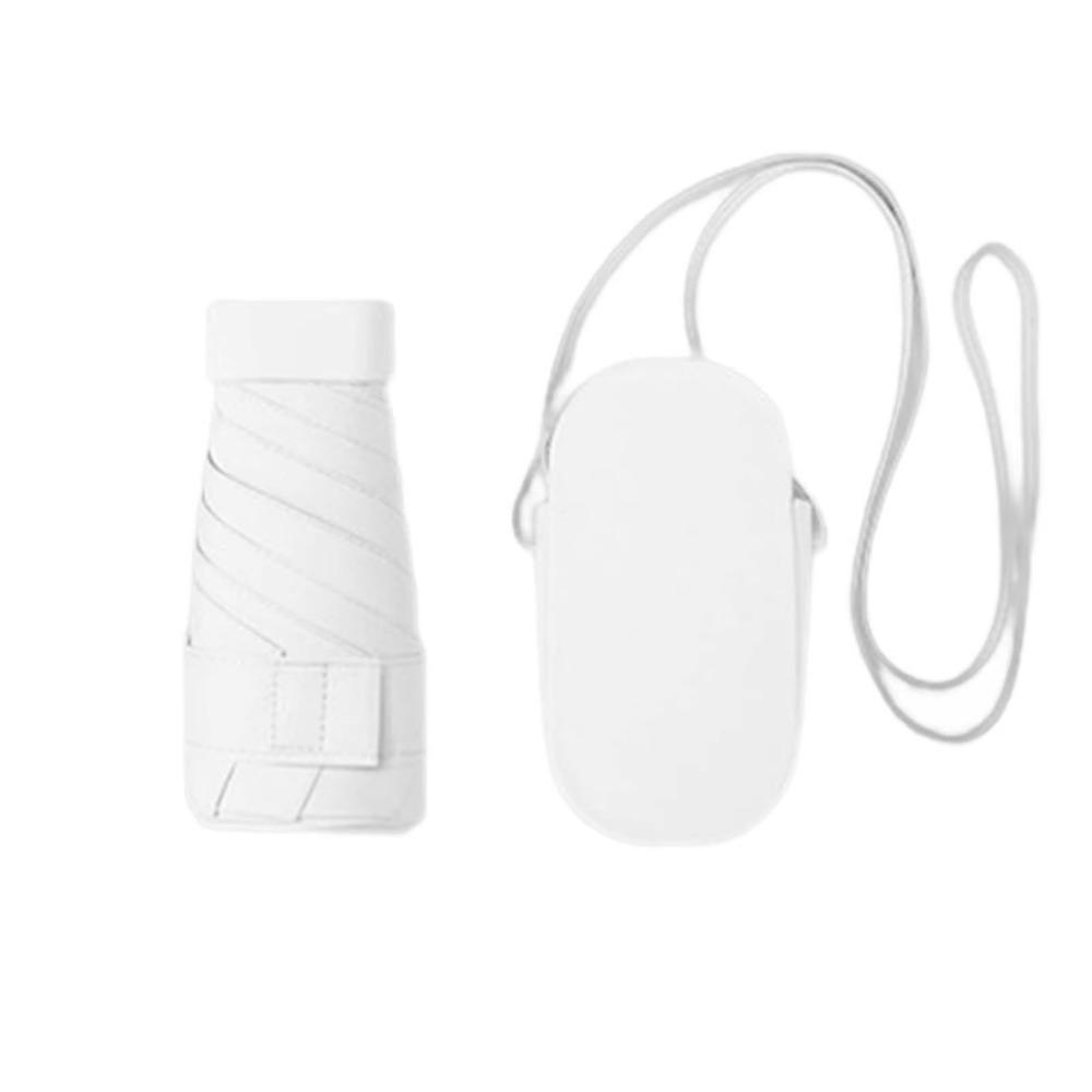 Защита от УФ-лучей Портативный Солнцезащитный Зонт Слинг Чехол из ПУ Кожи Дорожный Зонт от Дождя Для Улицы