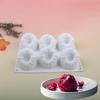 Silicone Dessert Mold 6-Cavity Raspberry Pattern Chocolate Mousse Cake Mold Flexible Baking Mold for Candy Jelly Ice Cube Mold