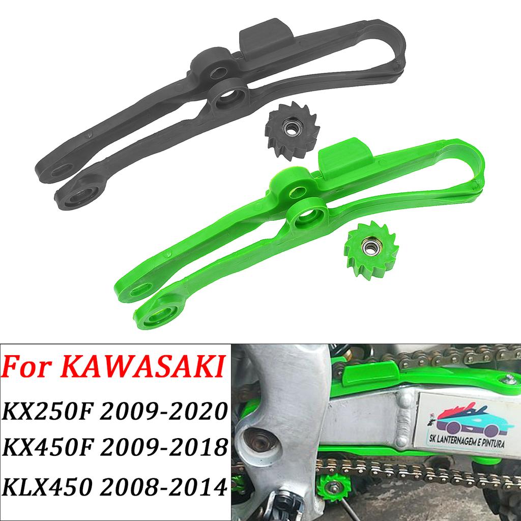 Motorcycle Chain Guide Slider Guide Swingarm Roller For Kawasaki KX250F KX450F KLX450 KX KLX 250F 450F 2008-2020 Dirt Bike