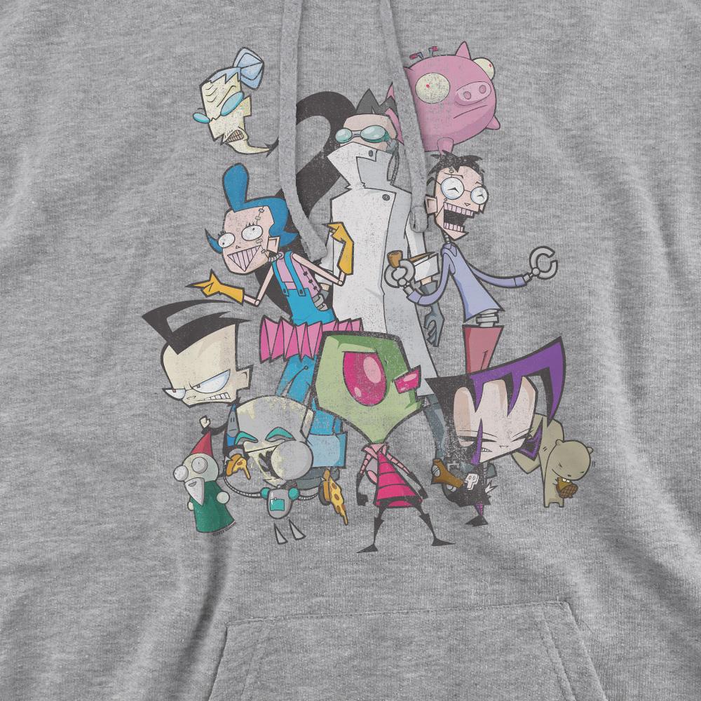 Invader Zim Mens Group Shot Hoodie
