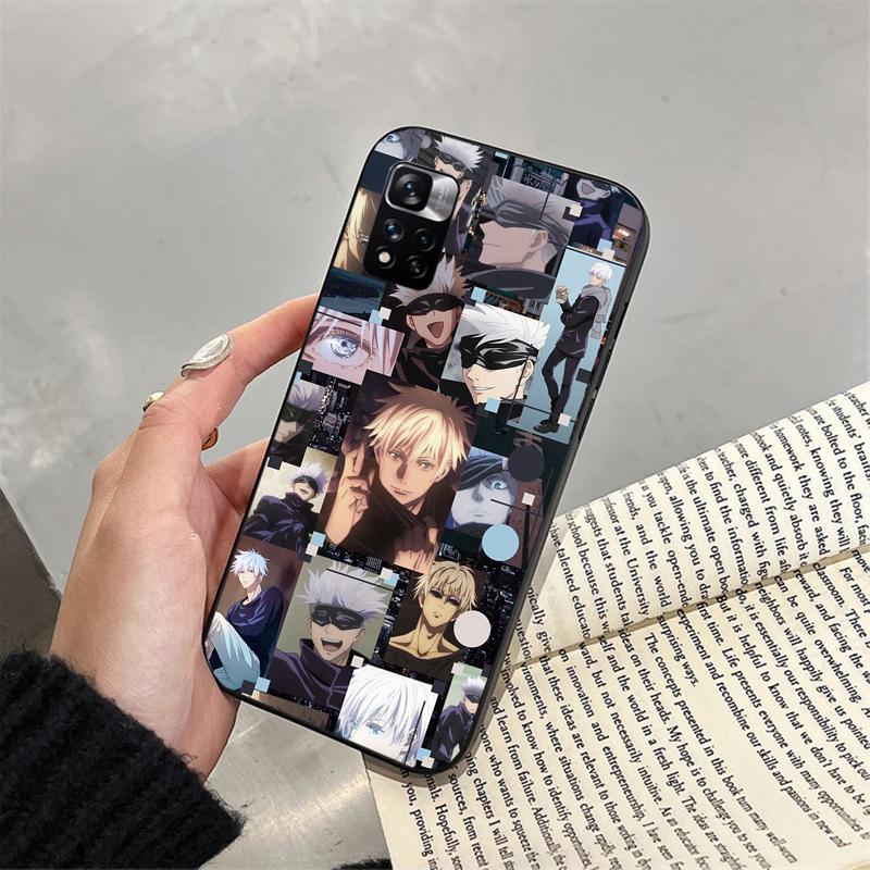 Чехол для телефона Jujutsu Kaisen Сатору Годжо для Xiaomi Redmi note 13 12 Pro 11S 11 10 Pro 10S 12S Redmi 10 9C 13C