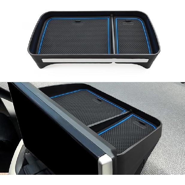 Лоток центральной консоли auovo Dash, совместимый с аксессуарами Toyota RAV4 2019-2024, органайзер для хранения на приборной панели из АБС-пластика (за 8 минут;' мультимедиа