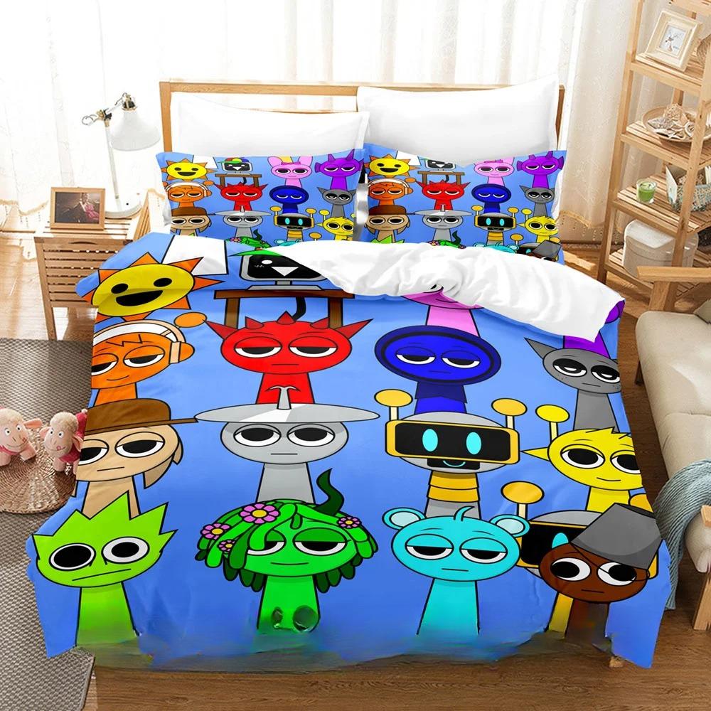 Duvet Cover Pillowcase Jeu S/prunki Bedding Gamer Beat Makers Adult Boy Girl Bedroom Decoration Single Double Large Size Bed