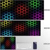 Gaming Mousepads Mousepad Geometric Large Mouse Mat Big Desk Pads Non-Slip Rubber Hexagon Mouse Pad Big Keyboard Mats 90x40cm