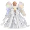 Angel Tree Topper Pendant Angel Tree Topper Ornament Decorative with Lights Glowing Angel Wings Figurine Reusable Festival Theme