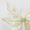 Fairy Wings Set Lightweight Fairy Costume with Floral Garland Fairy Hair Tinsel Wand Elf Ears Butterfly Wings Kit