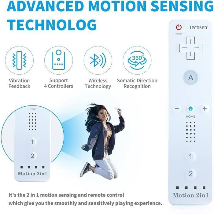 Игровой контроллер - TechKen - 2 шт. Контроллер Wii - Bluetooth - Вибрация - Силиконовый чехол