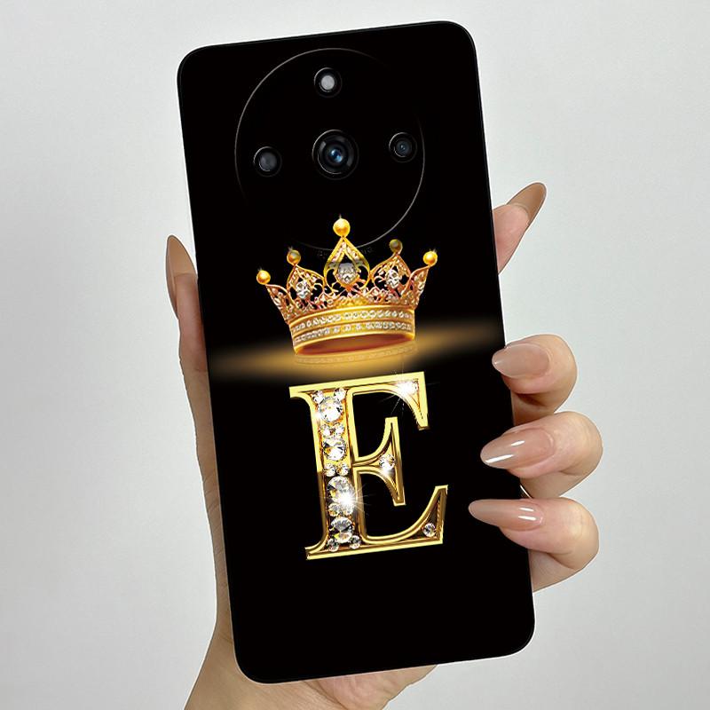 Для Realme 11 Pro Plus 5G Модный чехол для телефона с начальной буквой для пары, для Realme 11Pro 11 Pro+ Мягкий силиконовый защитный чехол для объектива