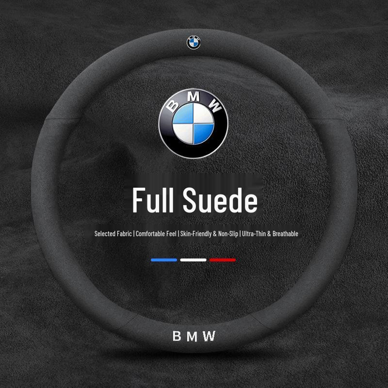 Ultra-Thin Suede Steering Wheel Cover for BMW 3, 5 Series & X Models