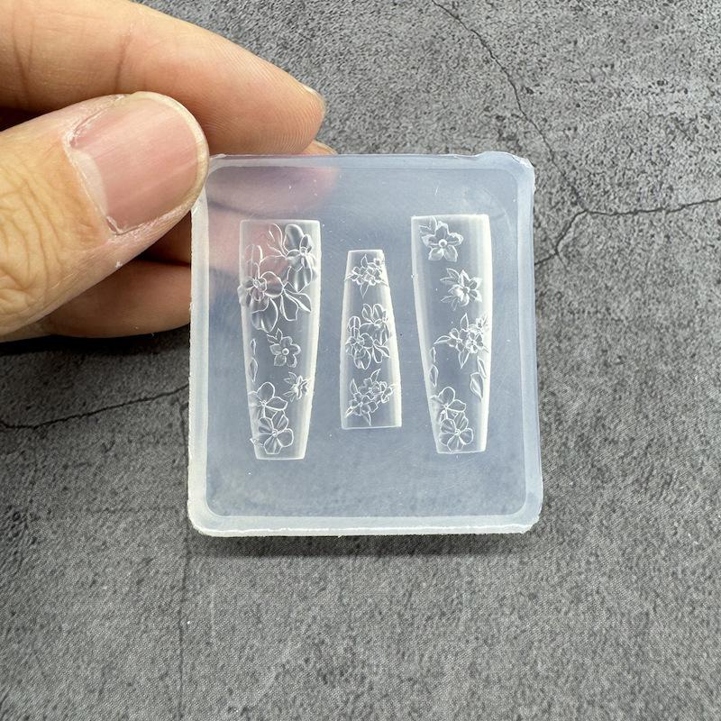 Прозрачный силиконовый молд для нейл-арта Изысканный ручной работы Бабочка Бант Цветок 3D Аксессуар для нейл-арта DIY Креативный молд для нейл-арта Подарок