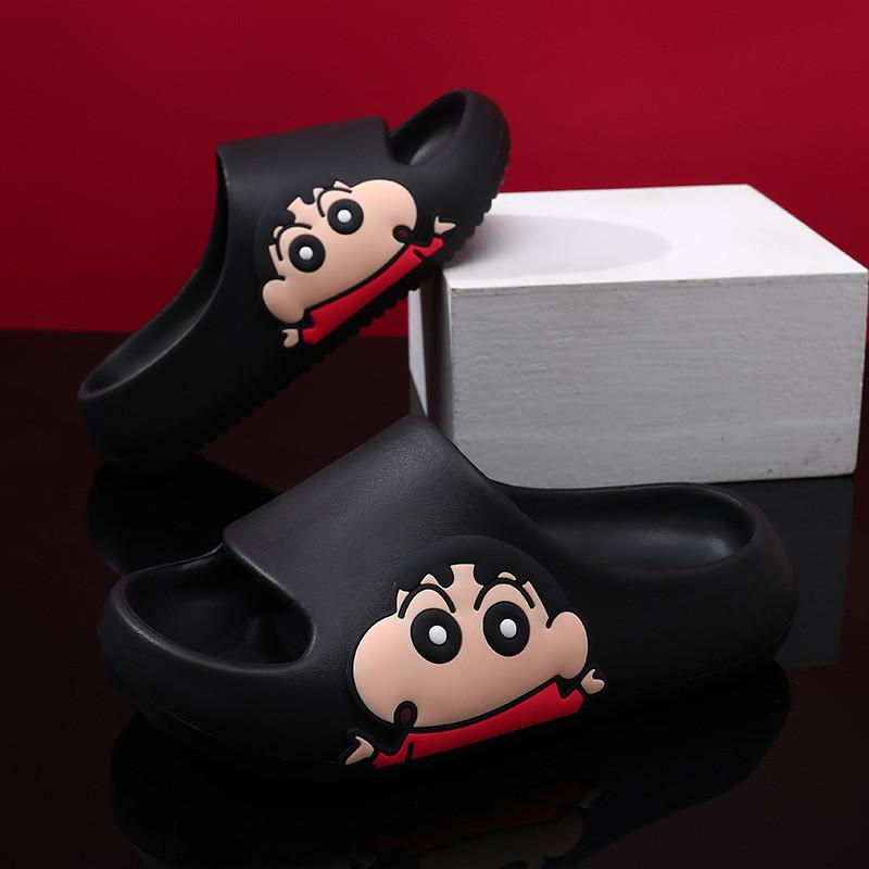 Мультяшный стиль Шин-чан Детские тапочки Для мальчиков и девочек Дышащие Нескользящие ЭВА Летняя обувь