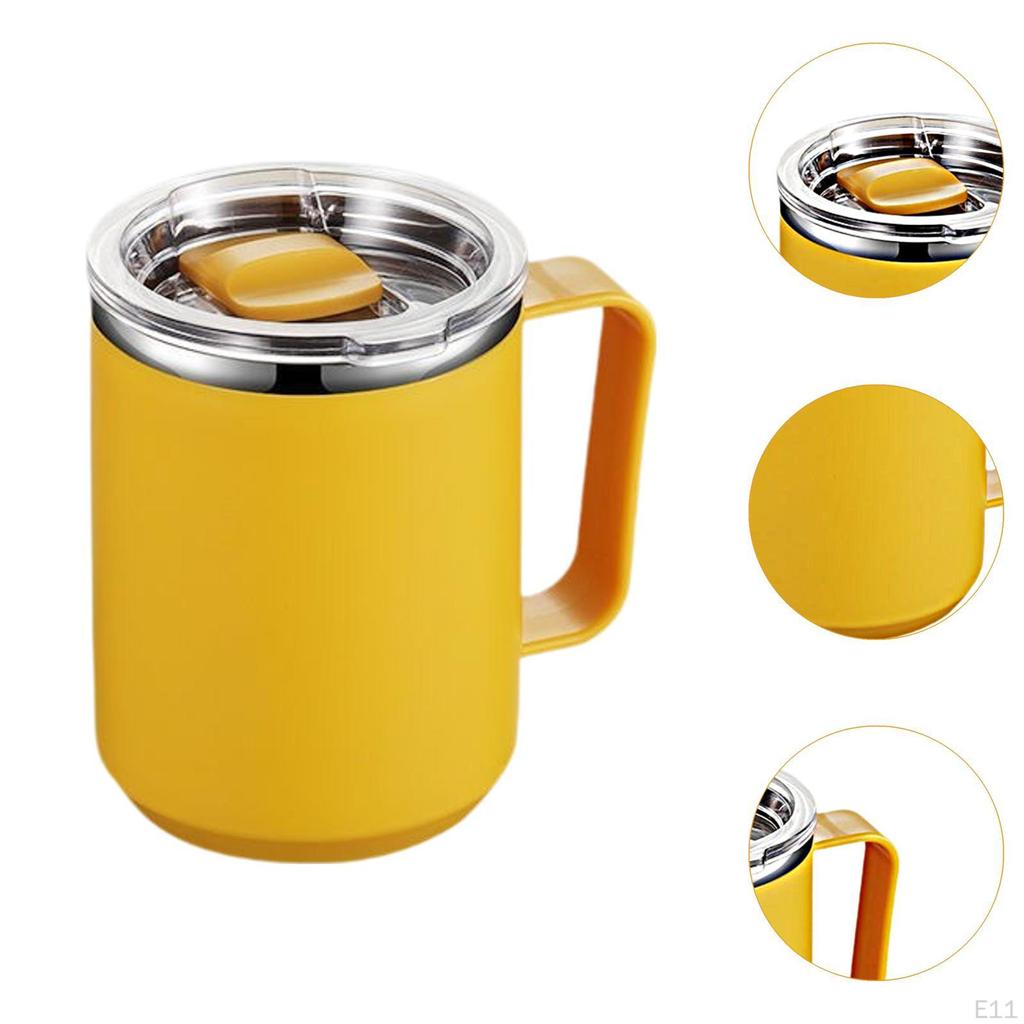 Кофейная кружка термос многоразовый двойной стенки герметичный с раздвижной крышкой для путешествий на вечеринку
