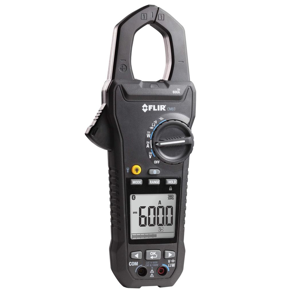 Силовой клещевой измеритель FLIR CM83, True RMS AC/DC клещевой мультиметр для промышленного измерения электроэнергии