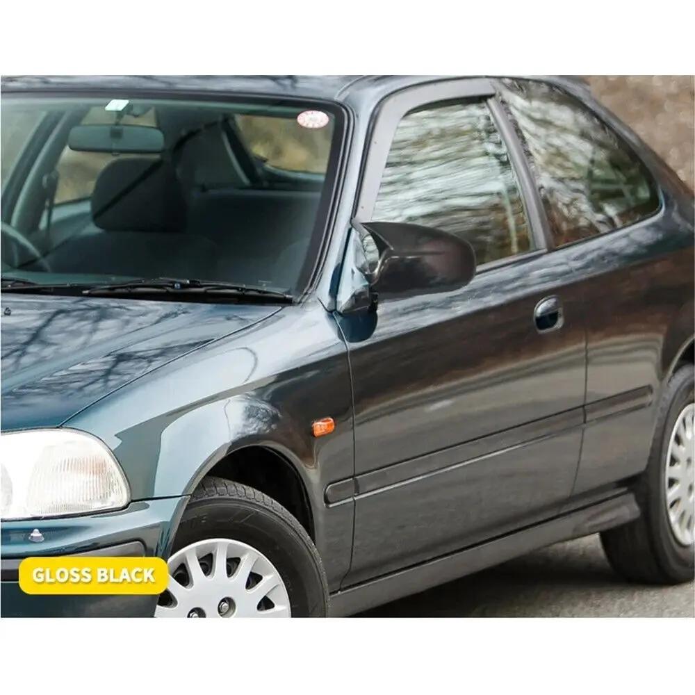 For HONDA CIVIC EK9 TYPE R 1996-2001 Car Sticker Rearview Side Mirror Cover Wing Cap Exterior Door Rear View Case Trim Carbon