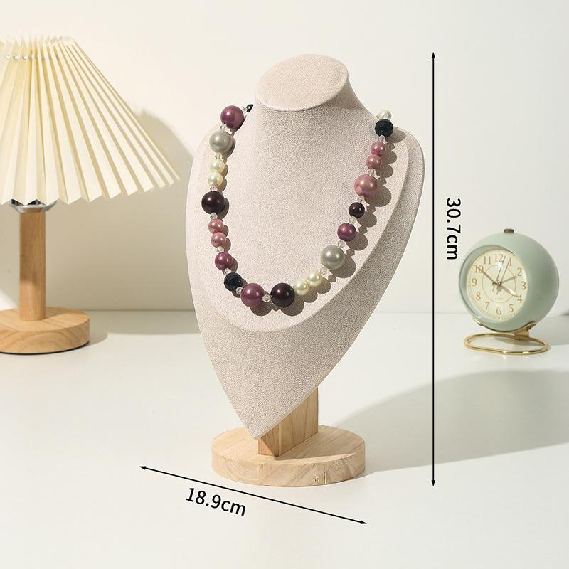 Necklace Jewelry Shelf Display Stand High-end Portrait Neck Model Jewelry Jewelry Display Props