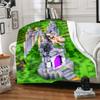 1pc Blanket Minecraft5 Print Design, Lightweight Blanket for Sofa, Bed- Soft &Warm, Gift for All Seasons like Christmas, Halloween