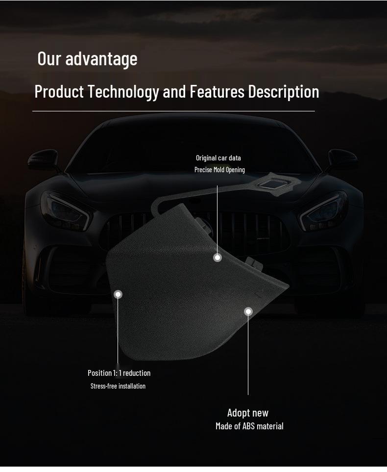 Rear Tow Hook Cover for 2020-2024 Mercedes-Benz GLE-Class W167 (Part 1678859200)