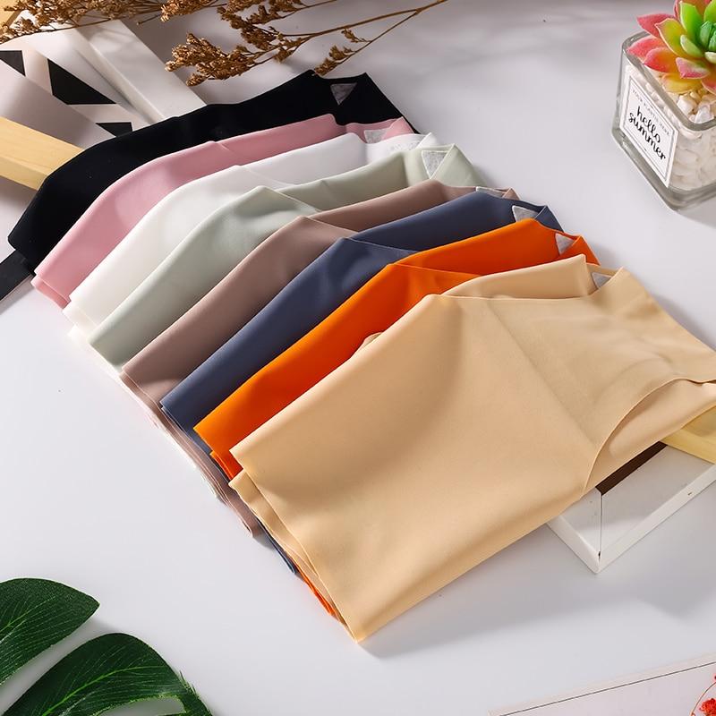 2Pcs/Set Seamless Silk Women's Panties Briefs Women Underwear Female Underpants Comfortable Silk Panty Sexy Woman Lingerie M-XL