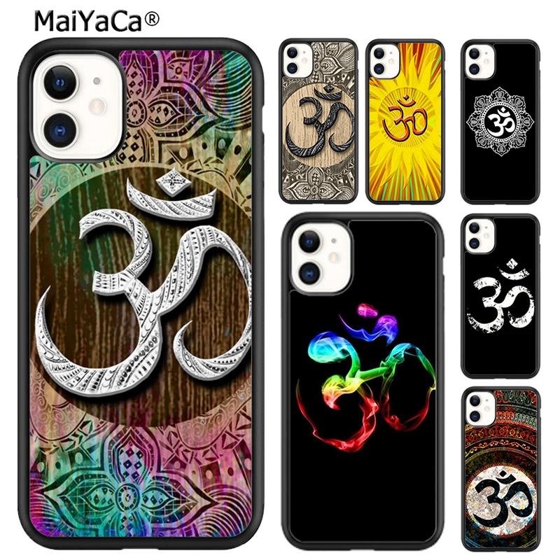 Символ Аум Ом Намасте цветочный дзен йога Чехол для телефона для iPhone 17 Air 16 16e 15 plus 11 12 13 14 pro max coque
