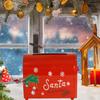 Christmas Mailbox North Pole Post Iron Delivery Postbox Letter Box Decoration for Living