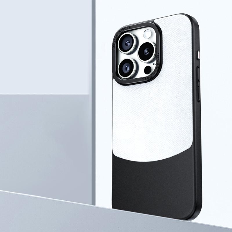 Фланелевой кожаный противоударный чехол для телефона для Huawei Mate 60 50 Pro 40 iPhone 15 14 13 Pro Max 12, чехол для ПК, гибридный металлический каркас