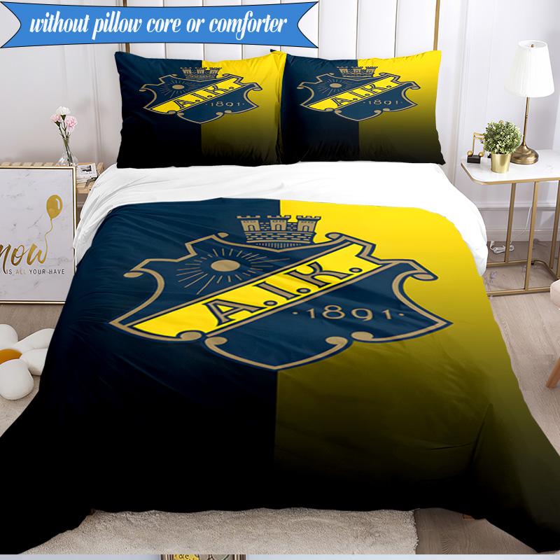 Aik Crest 3pcs Bedding,Including 1pc Duvet Cover And 2pcs Pillowcases Perfect for Christmas,Ideal for Bedroom, Dormitory