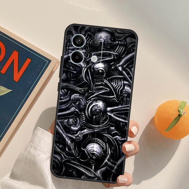 Чехол Hr Giger Li II для Xiaomi Redmi Note 13 Pro 9 10 11 12 14 Pro 10S 11S 12S Redmi 14C 13C 10C 12C