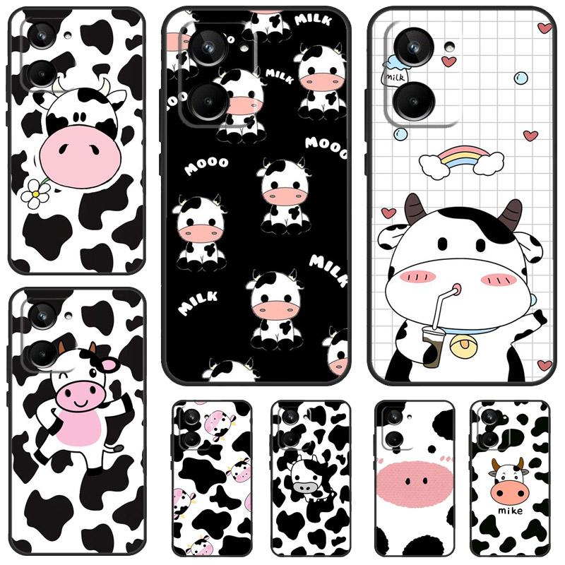 Чехол с рисунком коровы для Realme C55 C11 C15 C21Y C25s C30 C33 C53 C51 GT Neo 5 GT3 GT5 9 10 11 12 Pro Plus