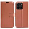 For Motorola Moto G 5G (2025) Case Litchi Texture Shockproof Leather Wallet Phone Cover