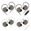 Двойные динамические наушники-вкладыши высокого разрешения HIFI Проводные Наушники с тяжелыми басами для спорта и музыки для игры
