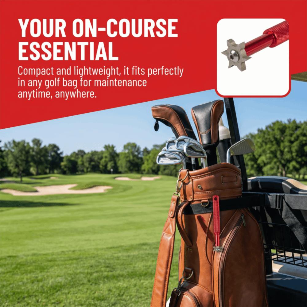 Textured Grip Golf Club Cleaner Compact Handheld Golf Club Tool Club Maintenance