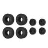 RC Car Wheel Rim and Tire Sturdy Lightweight RC Plastic Wheel Rims with Tires Set for Axial SCX24 1/24 1/18 RC Crawler