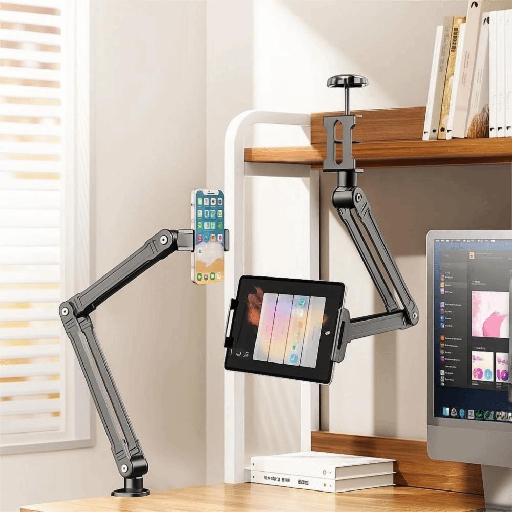 Long Arm 360 Degree Rotatable Stand Adjustable Tablet Stand Practical Bed Tablet Holder  Desktop