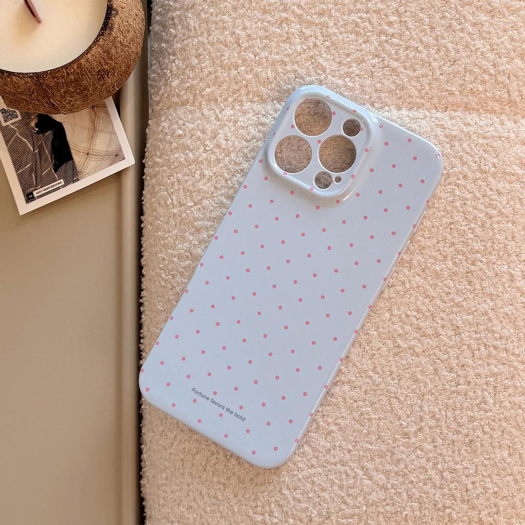 Dopamine Polka Dot Suitable for Iphone16promax Mobile Phone Case Apple 15 Philin 13 Soft Sleeve 14 Korean 11