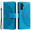 For Samsung Galaxy S24 FE Phone Stand Case Imprinted Totem PU Leather Wallet Phone Cover