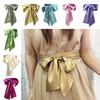 Satin Silk Bow Corset Waist Belt Decorative Waist Bands Waist Cover For Skirts Dress Top Clothes