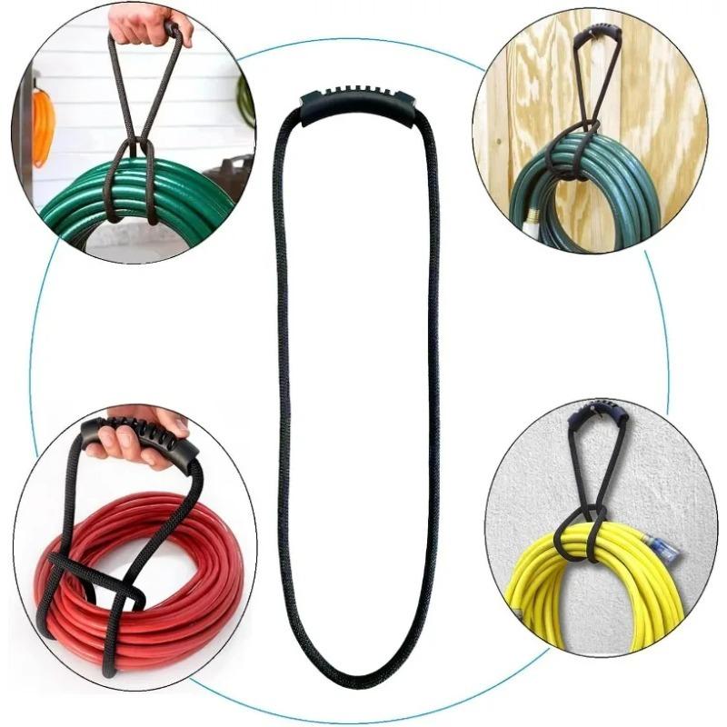 1/3/5 шт. Ремешок для хранения удлинителей с ручкой, Сверхпрочный крючок-органайзер для шлангов, кабелей - Многоцелевой для дома, гаража, лодки, автодома