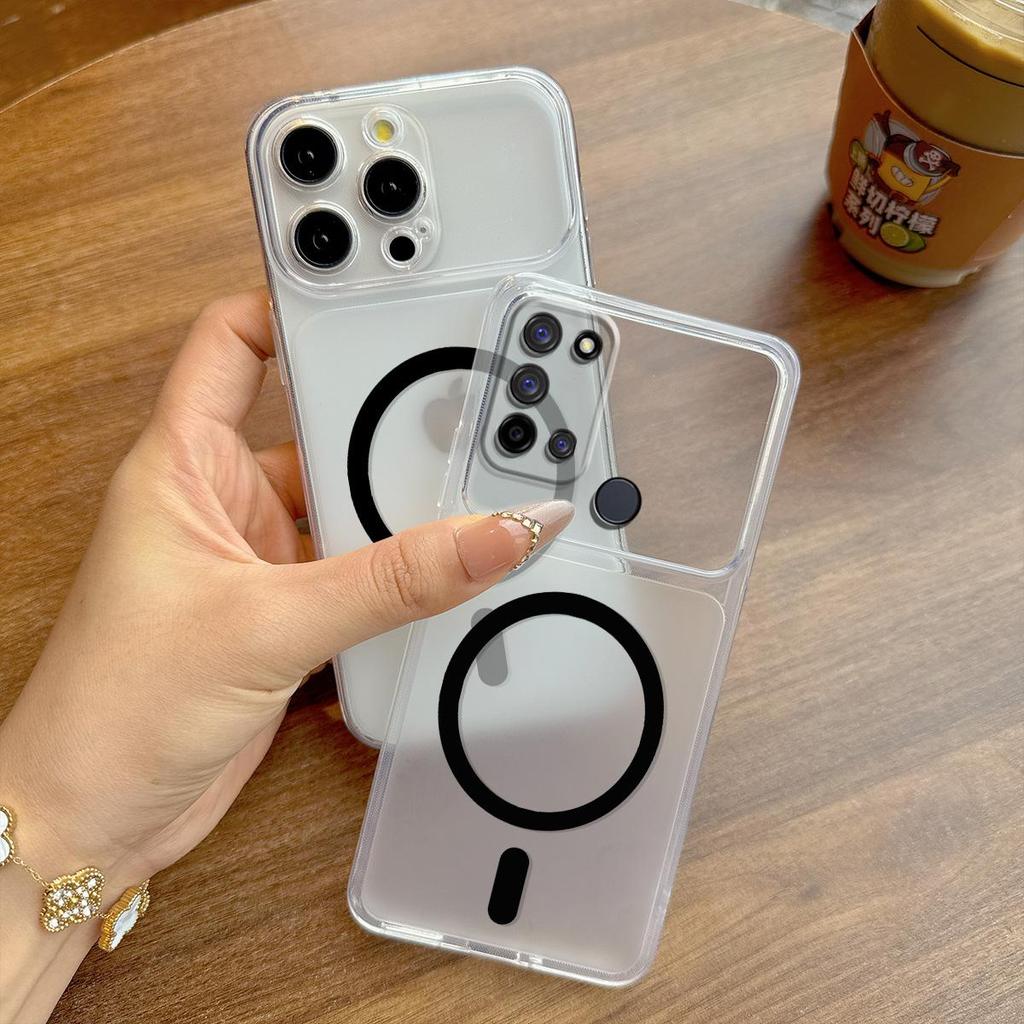 Чехол для realme C17, 7i Матовый чехол с защитой от отпечатков пальцев Окно для большой камеры Прозрачный край Чехол