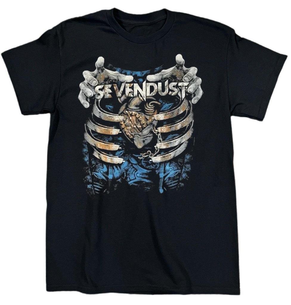 Hot! Sevendust Band Album Cotton Black T Shirt All Size UR344