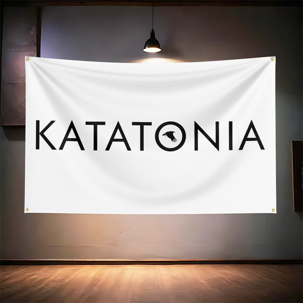 Rock Music Flag 3x5ft For Katatonia Fans Banner Hd Print Brass Grommet Garage Bedroom Living Room Dorm Wall Decor Tapestry